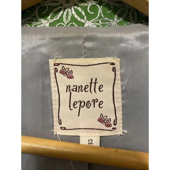 Nanette Lepore Green Floral Blazer - Picture 3 of 15